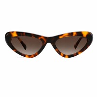 Lunettes de soleil œil-de-chat angulaires en acétate, monture écaille de tortue, verres polarisés dégradés, unisexe