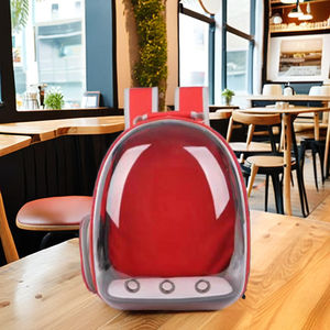 Sac à dos pour chien et chat de grande capacité personnalisé Semi-espace panoramique Transparent Portable Respirant Sac à dos pour animaux de compagnie - Product Image 5