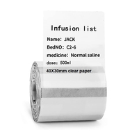 Papier d'étiquettes transparent circulaire de haute qualité, rouleau de papier thermique transparent B1 B3s B21 pour imprimante thermique