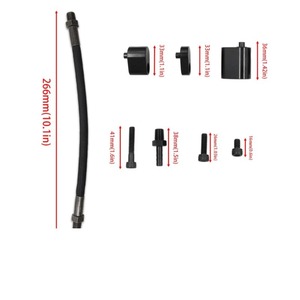Kit de tubo de escape de vapor Haofa para ventilación de refrigerante del motor LS, manguera negra de 266 mm con accesorios - Product Image 1