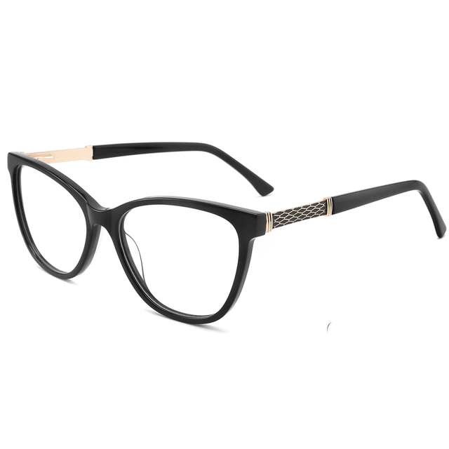 2024 Wholesale High Quality Acetate Cat Eye Eyeglasses Optical Frame Acetate Eyeglasses Frames