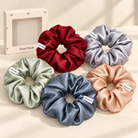 Chouchous en Soie de Mûrier 100% Pure de Luxe, Vente Directe Usine, pour Coiffure Féminine et Emballage Cadeau Commercial