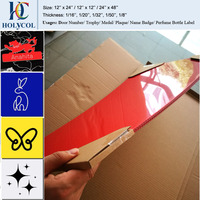 Plaques en acrylique pour gravure laser, 1/16'' d'épaisseur, 12x24'' (1'x2'), blanc/noir, feuilles en plastique ABS bicolores, deux couches, 4 pièces par boîte