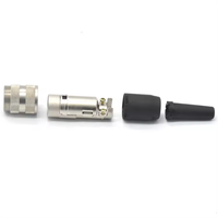 J09 Connecteur M16 7 Broches Circulaire Prise Industrielle pour le Soudage des Métaux Nickelé Mâle Femelle 4 8 Options