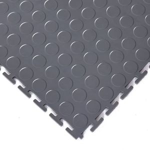 Dalles PVC Modulaires Rigides 50x50cm à Clipser, Installation Facile, Antidérapantes, Modernes, Unies pour Tapis de Sol Industriel d'Atelier et d'Entrepôt - Product Image 2