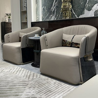 Ensemble de canapés de salon de luxe léger italien au design mid-century, configuration en rangée droite, grande taille, avec fonction mobile