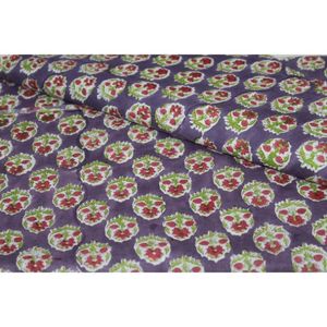 Tela de Algodón Estampada a Mano de Primera Calidad, Ligera, 110 GSM, para Cortinas, Pañales, Textiles para el Hogar, Bolsos y Accesorios al Mejor Precio - Product Image 3