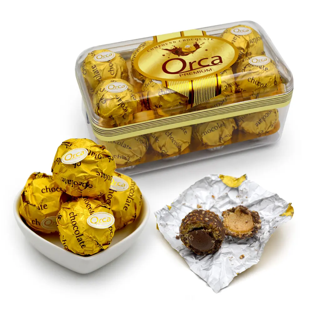 20 Stuks Doos Pack Golden Dulce Krokante Bal Amandel Noten Chocolade