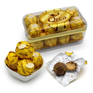 20pcs box pack golden dulce crispy ball almond nuts chocolate drop