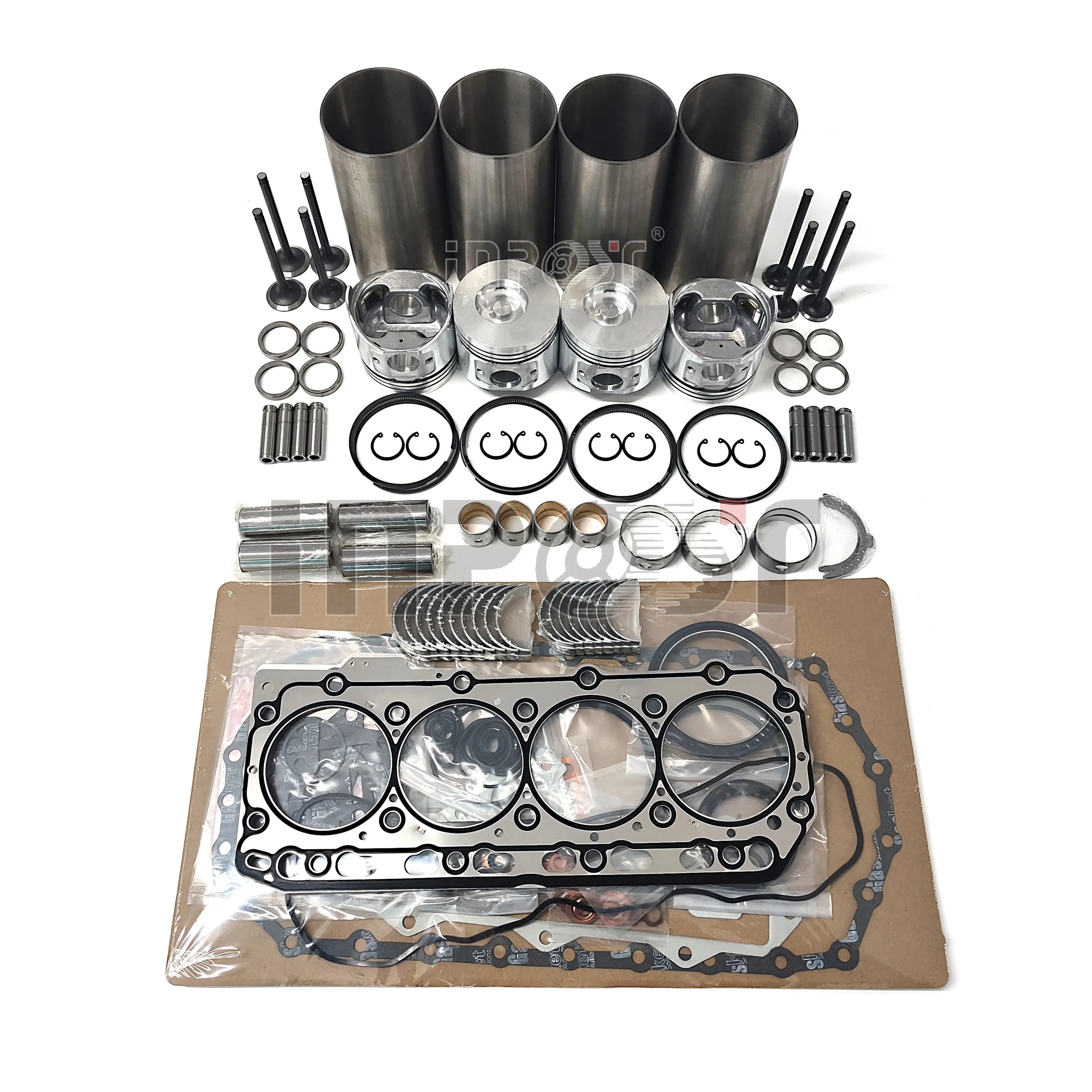 Kit de reconstruction de moteur 486V, bague de revêtement, joint de soupape de palier de Piston pour Thermo King TK486V, Kit de camion de réfrigération TK4.86V