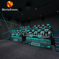 Cine VR 5D con Silla de Movimiento, Simulador de Montaña Rusa 9D, Entretenimiento VR, Proveedor de Cines Grandes, Cine Volador 9D con Visión a Simple Vista