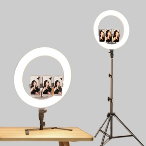Anillo de Luz LED de 22 Pulgadas al por Mayor con Soporte de Trípode de 2.1 M, Luz de Relleno para Fotografía, Anillo de Luz Circular para Selfies y Transmisiones en Vivo - Product Image 2