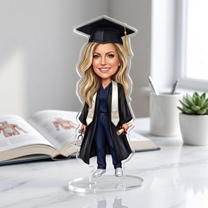 OEM ODM Soporte <span class=keywords><strong>de</strong></span> Acrílico Personalizado con <span class=keywords><strong>Caricatura</strong></span> para Regalo <span class=keywords><strong>de</strong></span> Graduación <span class=keywords><strong>de</strong></span> Enfermera, Hecho a Medida a partir <span class=keywords><strong>de</strong></span> tu <span class=keywords><strong>Foto</strong></span>, Clase <span class=keywords><strong>de</strong></span> 2026, Fabricado en el Reino Unido, Musli - Product Image 2