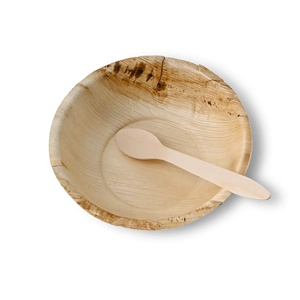 Grands bols ronds en feuille de palmier de 750 ml pour bar à salades et service de repas sains - Product Image 3