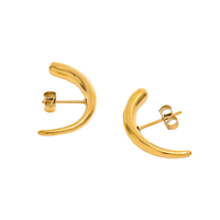 Gaovo – Manchette d'oreille en acier inoxydable plaqué or, anti-oxydation, géométrique, sans perçage, bijou de mode pour femme
