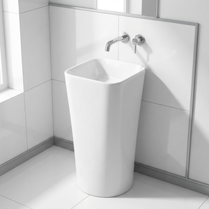 Di alto livello grande <span class=keywords><strong>bagno</strong></span> in ceramica lavelli prodotti piedistallo <span class=keywords><strong>lavabo</strong></span> <span class=keywords><strong>a</strong></span> mano con free standing - Product Image 2