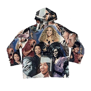 Sudadera con capucha de tapiz tejido personalizado del fabricante de Poleron suéter de poliéster/algodón con capucha para la temporada de primavera - Product Image 1