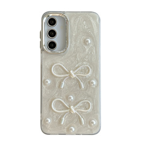 <span class=keywords><strong>Coque</strong></span> de téléphone 3D avec nœud en perles et cœur pour <span class=keywords><strong>Samsung</strong></span> S25 ultra S24 S23 A05 A16 07, design personnalisé avec paillettes époxy, vente en gros d'usine - Product Image 6