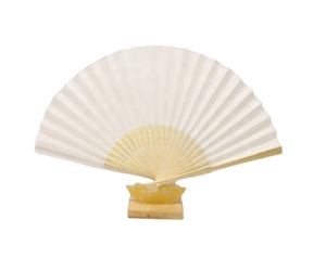 21cm <b>Handheld</b> <b>Fan</b> Fabric Bamboo Blank DIY Folding <b>Fan</b> for Hand Practice Painting Drawing Wedding Party Gift Dropshipping - Product Image 3