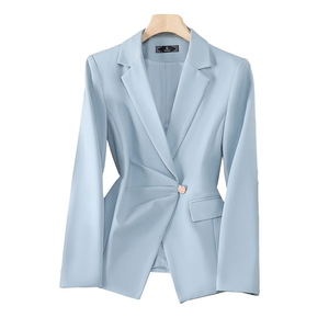 Women's Suit Set Solid Color Satin Anti-Wrinkle Casual Work Uniform 2025 Autumn New Style - Product Image 5