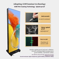 Pantalla LED Digital Vertical para Interiores GOB-P1.53, Texto/Animación/Gráficos, CMS SDK, 1280x1920, IP65, OEM, Tipo Tótem