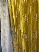 Rideau en tissu Jacquard or Royal, nouvelle collection 2022, tendance, haute précision, teint à fil uni
