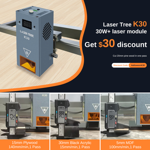 <strong>LASER</strong> TREE Factory Supply Engraving <strong>Laser</strong> Module 30W <strong>Laser</strong> <strong>Output</strong> Power with Eye Protection for Cutting CNC Engraving Head - Product Image 4
