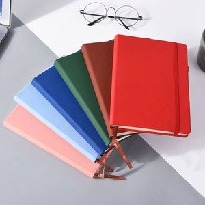 Cuaderno A5 de Cuero PU Personalizado con Logotipo Impreso, Correa Elástica y Encuadernación, para Negocios - Product Image 5