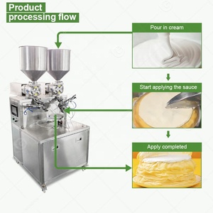Bánh mì smear Creaming Crepe daubing đầy đủ tự động bánh <span class=keywords><strong>Icing</strong></span> Dispenser trang trí máy kem cho bánh - Product Image 5