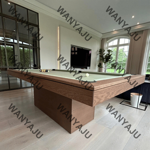 2025 thiết kế mới cao cấp cổ phong cách ăn uống hàng đầu bảng hồ bơi 9ft 8ft 7ft Kích thước gỗ rắn và đá bảng hồ bơi để bán - Product Image 3