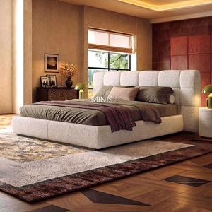 <span class=keywords><strong>Letto</strong></span> <span class=keywords><strong>Matrimoniale</strong></span>/Queen Size Moderno e Confortevole con Due <span class=keywords><strong>Testiere</strong></span>, Rivestimento <span class=keywords><strong>in</strong></span> <span class=keywords><strong>Tessuto</strong></span> Opaco di Alta Qualità per Camera da <span class=keywords><strong>Letto</strong></span> - Product Image 5