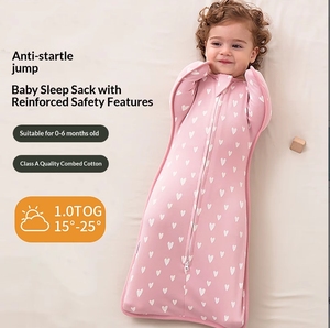 Manta Envolvente <span class=keywords><strong>de</strong></span> Algodón Puro para Bebé, Anti-Sobresalto, para las Cuatro Estaciones, Envoltura para Recién Nacido, Saco <span class=keywords><strong>de</strong></span> Dormir Anti-Patadas - Product Image 2