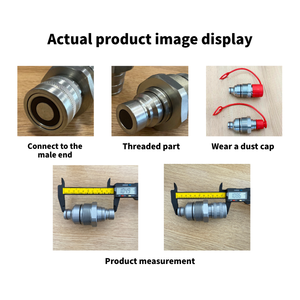 En stock 7246802 Raccord rapide femelle à face plate pour excavatrice Bobcat E42 E45 E50 48mm KIT 4815 Raccord en acier - Product Image 5