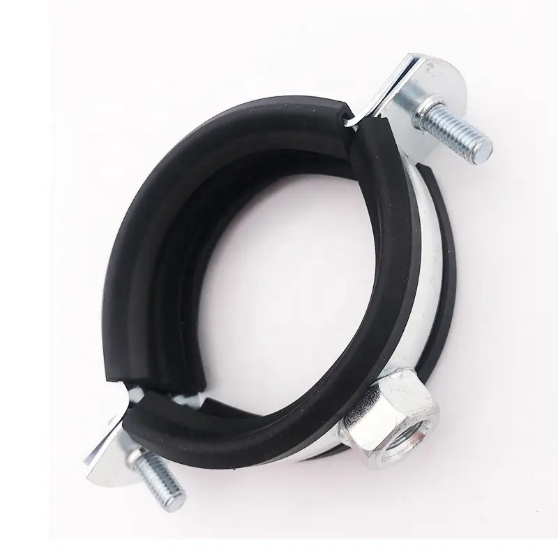 Pipe Clamp With Rubber Spring Clamp M8 Pipe Clamps Pipe Supporting