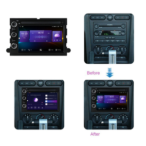 วิทยุติดรถยนต์หน้าจอแยกระบบแอนดรอยด์7นิ้วเครื่องเสียงรถยนต์ GPS สเตอริโอ BT FM RDS สำหรับ <span class=keywords><strong>Ford</strong></span> F150 Montego ฟิวชั่นโฟกัสหนี - Product Image 4