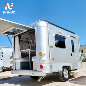 Remolque de Viaje Tipo <span class=keywords><strong>Camper</strong></span> Pequeño y Moderno, Impermeable, de Alta Resistencia, con Baño, Suspensión Reforzada, Capacidad para 4 Personas, para Acampar Fácilmente - Product Image 4
