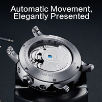 Montre-bracelet mécanique automatique de luxe pour homme Mark Fairwhale, modèle squelette, lumineuse, étanche, en acier, FW-6017 – Grande Vente