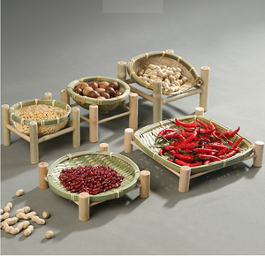 Panier de rangement en bambou tissé à la main, corbeille de fruits créative - Product Image 5