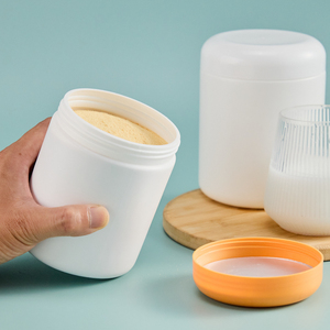 Récipient en plastique de qualité alimentaire épaissi et résistant aux chocs pour <span class=keywords><strong>poudre</strong></span> de protéines, pot sans BPA avec espace pour étiquette personnalisée pour les ventes transfrontalières - Product Image 2