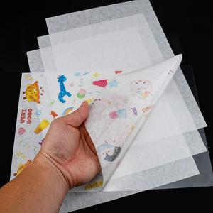 Papel Adhesivo Transparente Mate para Impresión de Inyección de Tinta A3 A4, Papel Adhesivo Japonés Washi con Respaldo Transparente - Product Image 1