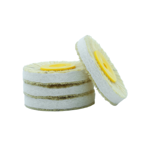WELL <span class=keywords><strong>CK</strong></span> Dia 80mm <span class=keywords><strong>Dental</strong></span> produkte Gelbe Kunststoff nabe Weiß Brsitle Polier bürsten räder für Labor - Product Image 4