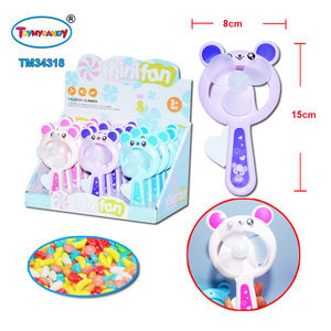 Jouet de <span class=keywords><strong>mini</strong></span> ventilateur en plastique de vente chaude avec ventilateur de main d'animal drôle de bonbon pour des enfants - Product Image 1