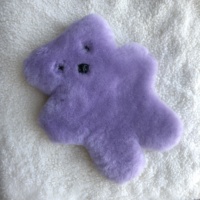 Ours en peluche plat en peau de mouton, design personnalisé, adorable et moelleux, pour bébé, vente en gros