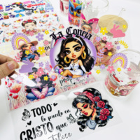 Usine bon prix personnalisé Offre Spéciale 3000 + nouveau Design étanche Uvdtf tasse enveloppes 16oz Dtf tasse enveloppes 3D transfert étiquette autocollants