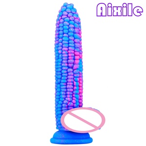 Dildo <span class=keywords><strong>de</strong></span> Maíz, Dildos Monstruosos, Juguete Sexual para Adultos con Fuerte Succión, Pene Flexible para Mujeres y Hombres, Masaje <span class=keywords><strong>de</strong></span> Punto G, Estimulación Vaginal - Product Image 1