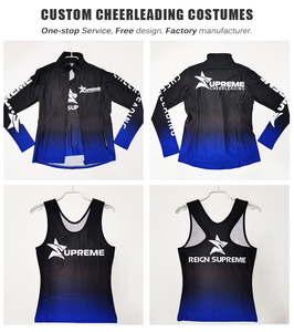 <span class=keywords><strong>Majorette</strong></span> เสื้อแจ็คเก็ตเชียร์ลีดเดอร์แบบซับลิเมชันชุดวอร์ม warmups สำหรับเชียร์และเต้นรำ - Product Image 2