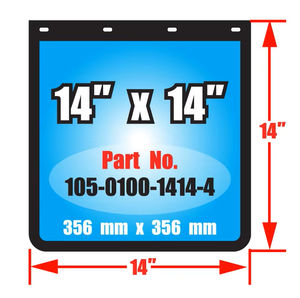 Accessoires en PVC 14X14 pouces avec logo personnalisé du fabricant Ailes de voiture et garde-boue pour remorques et camions - Product Image 2