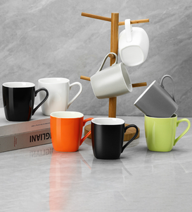 Tasses en céramique émaillée de forme carrée, couleur et logo personnalisés pour la promotion en gros dans les cafés, hôtels, restaurants et supermarchés - Product Image 5