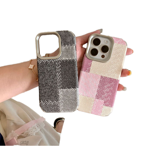 Funda Protectora de Lujo para Teléfono Móvil con Diseño de Mezclilla para <span class=keywords><strong>Apple</strong></span> iPhone 16 Pro Max/14/15, Anti-Caídas y Anti-Desgaste - Product Image 1