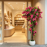 Hochwertige Hochzeitsdekoration Künstlicher Bougainvillea-Baum Stoff-Kunstblumen Bar Haus Restaurant Blumenarrangements